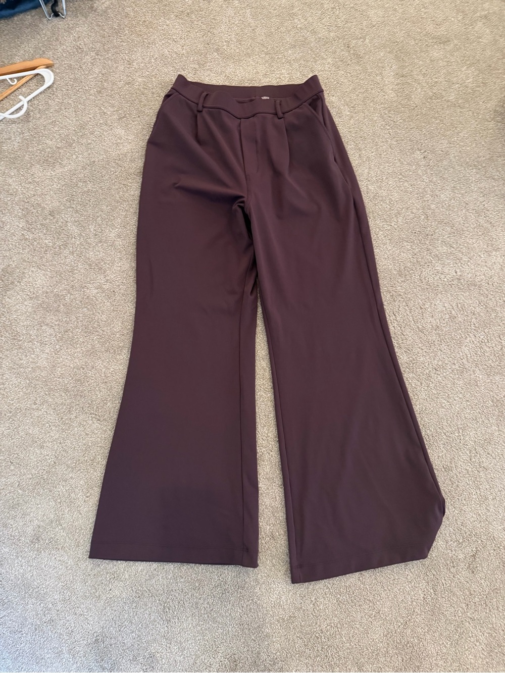 Soft Halara Wide Leg Women's Pants in Deep Purple